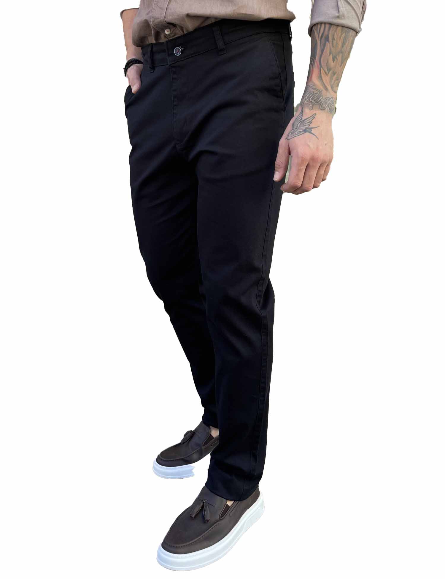 Dynamo ανδρικό μπλε παντελόνι υφασμάτινο Chinos D1316B φωτογραφία